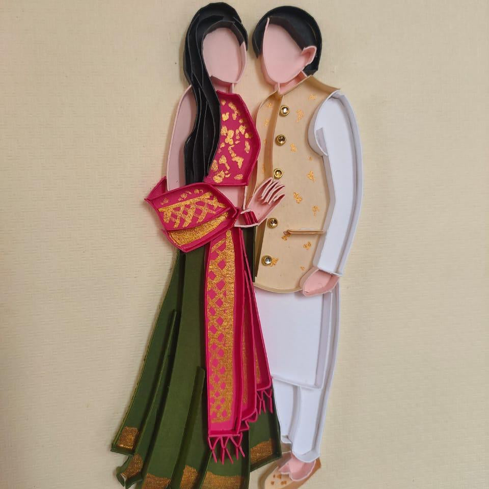 Galactic Dreamscape Quilling couple