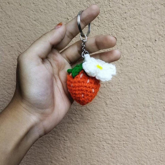 Berry Bliss Crochet Keychain