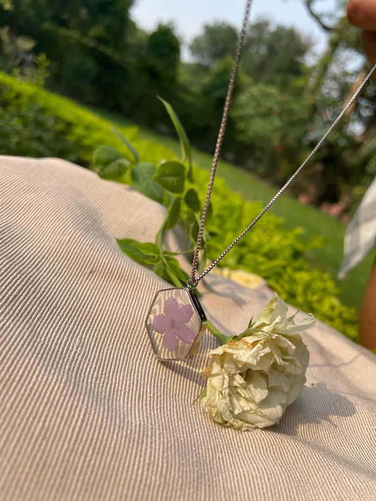 Whispering Resin Heart Pendant