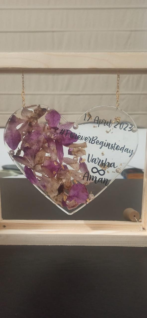 Eternal Resin Heart Frame