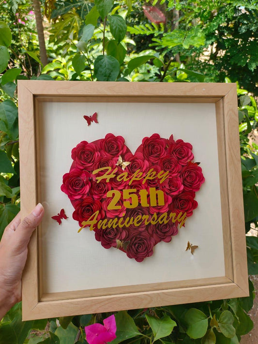 Whimsical Woodland Paper Heart Frame