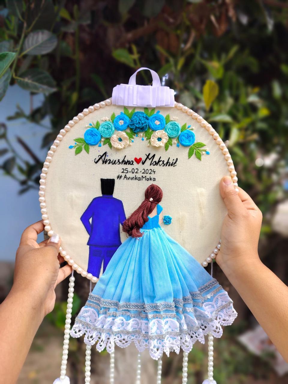 Lovers' Symphony Embroidery Hoop