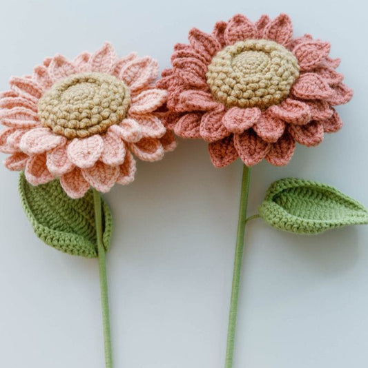 Pink Blossom Delights flower crochet