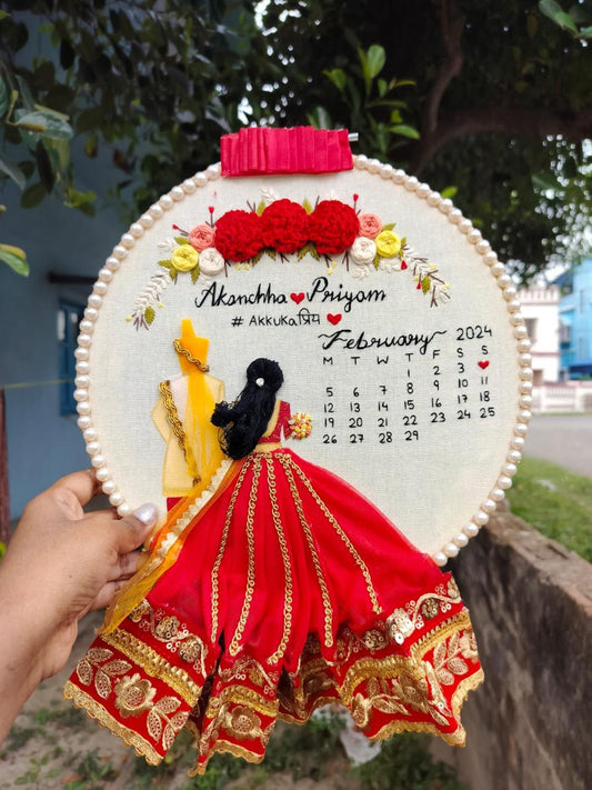 Enchanting Embrace Embroidery Hoop