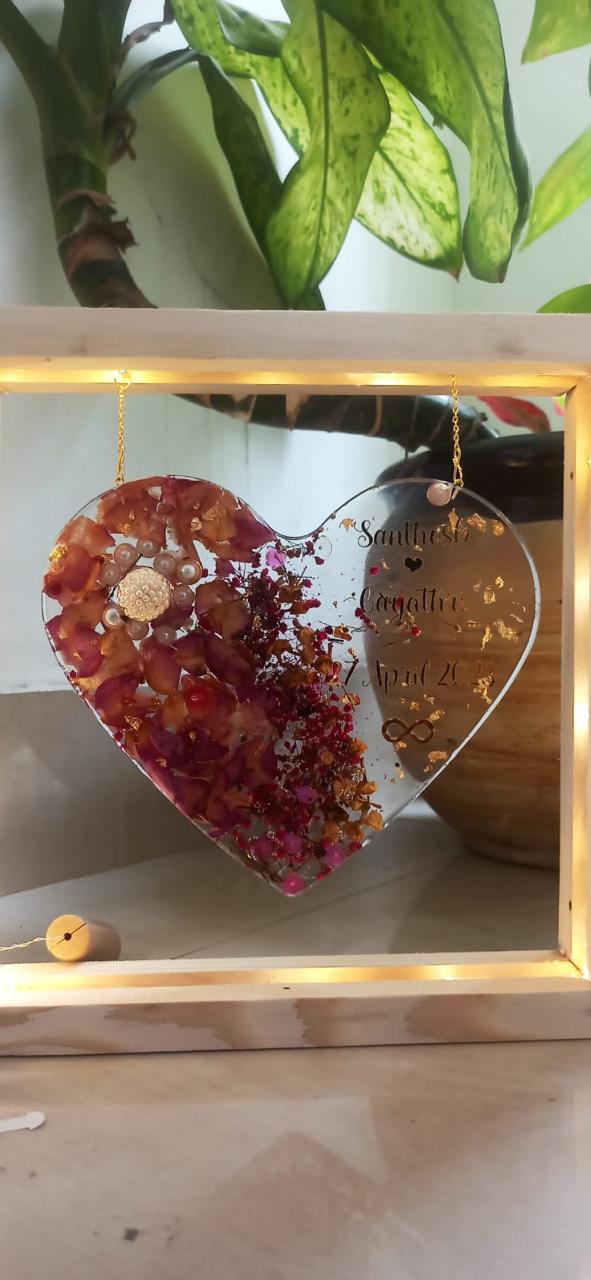Eternal Resin Heart Frame