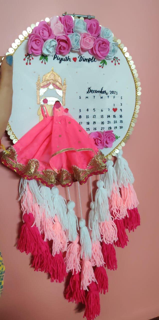 Threaded Hearts Embroidery Hoop