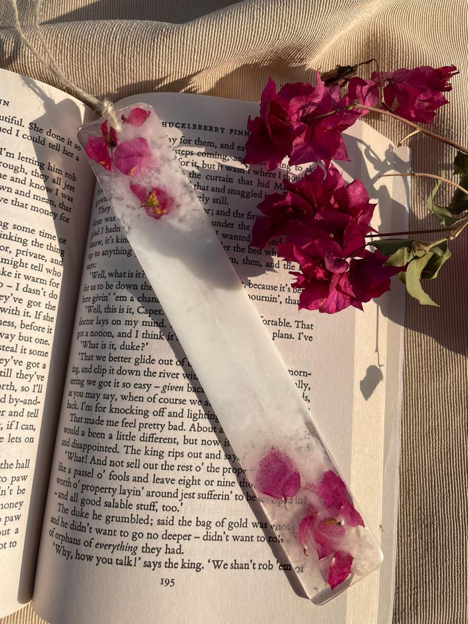 Ethereal Elegance Resin Bookmark