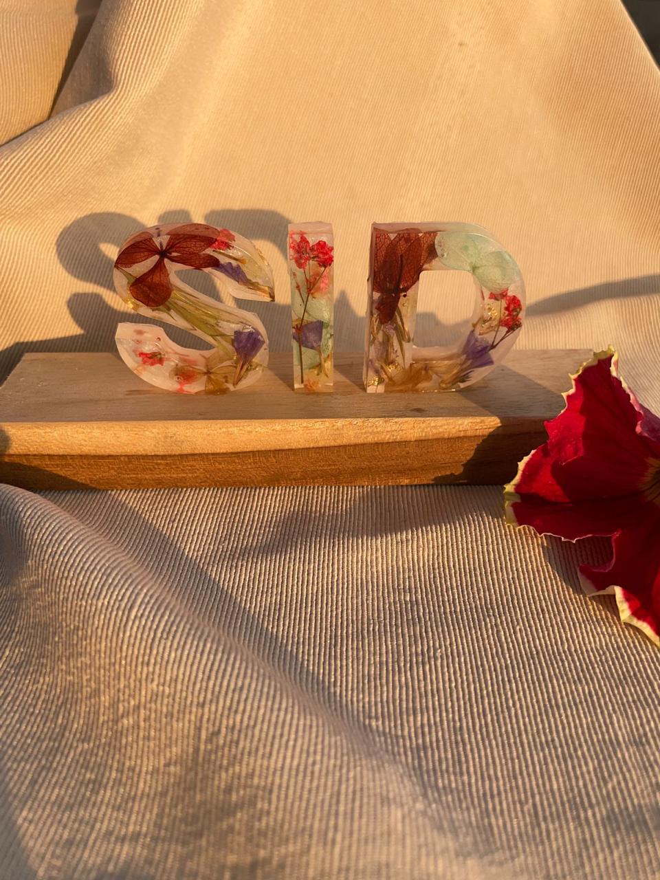 Sleek Sid Resin Letters