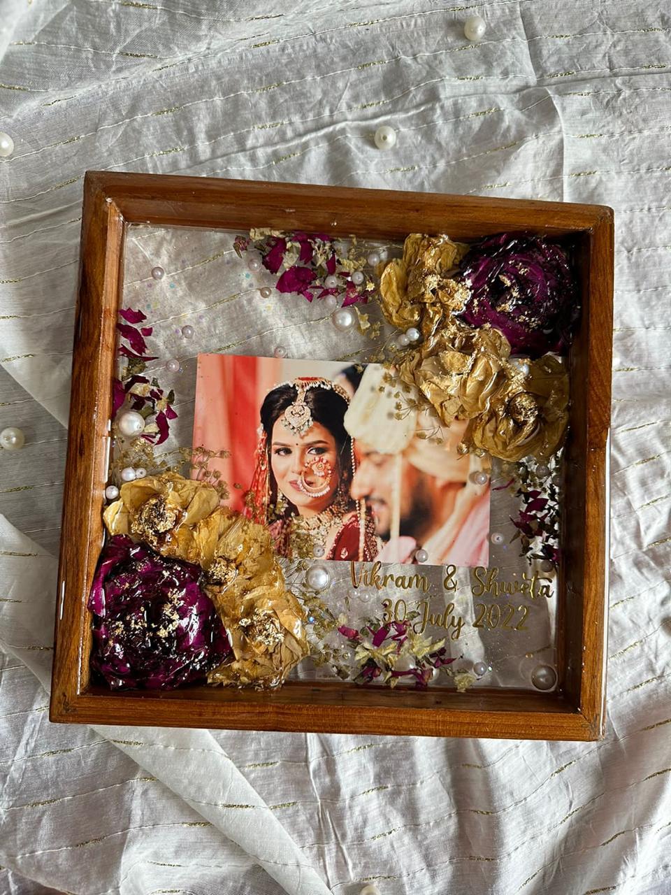 Eternal Devotion varmala preservation Resin Frame