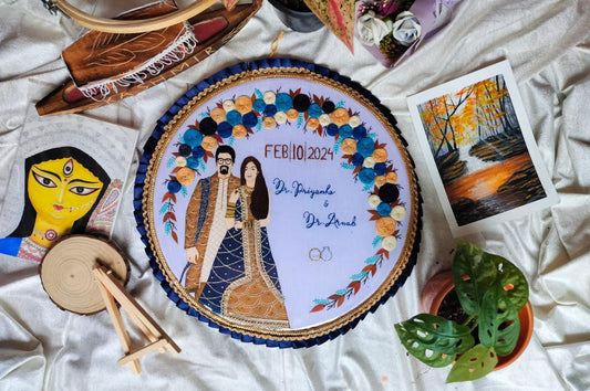 Whimsical Romance Embroidery Hoop