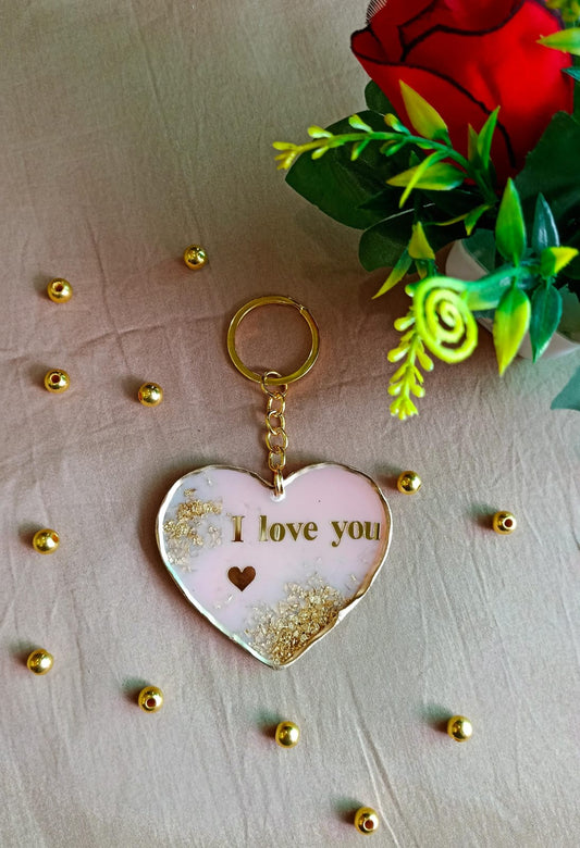 Eternal Love Resin Heart Keyring