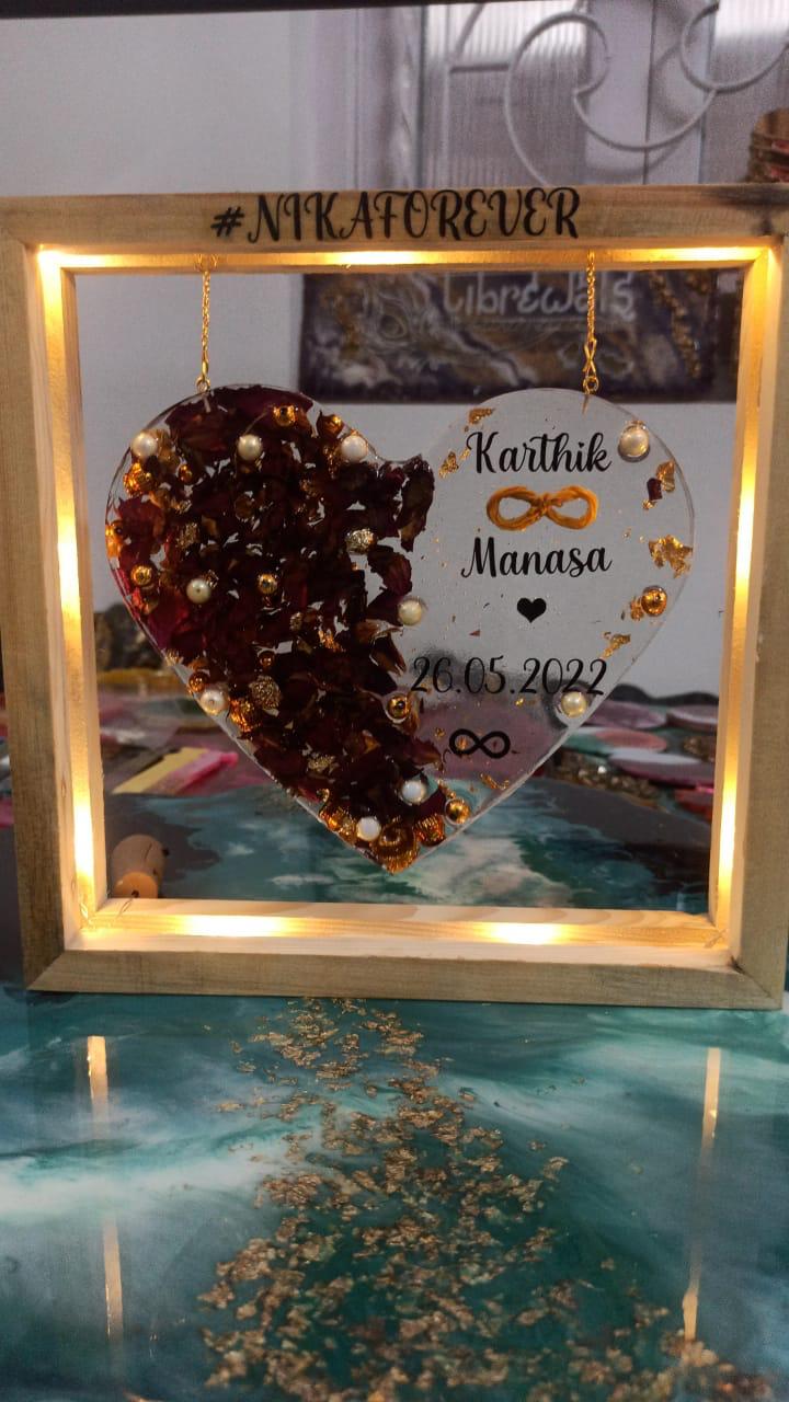 Eternal Resin Heart Frame