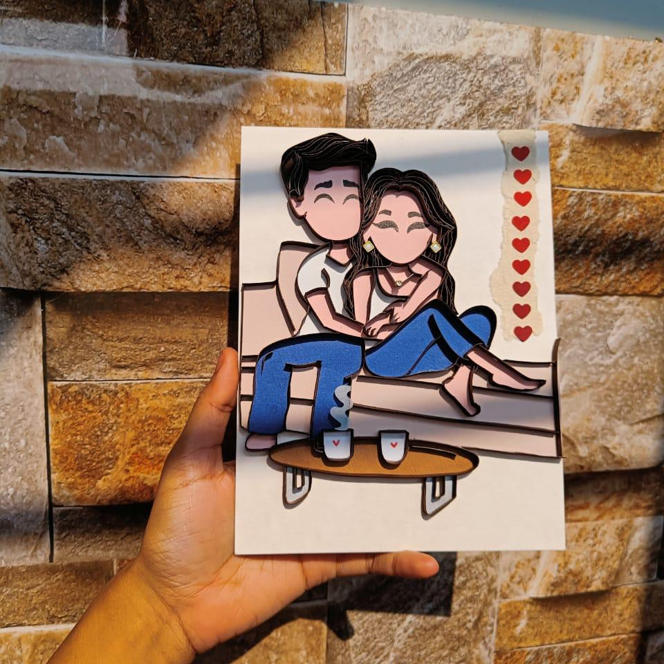 Celestial Whispers Quilling Portrait