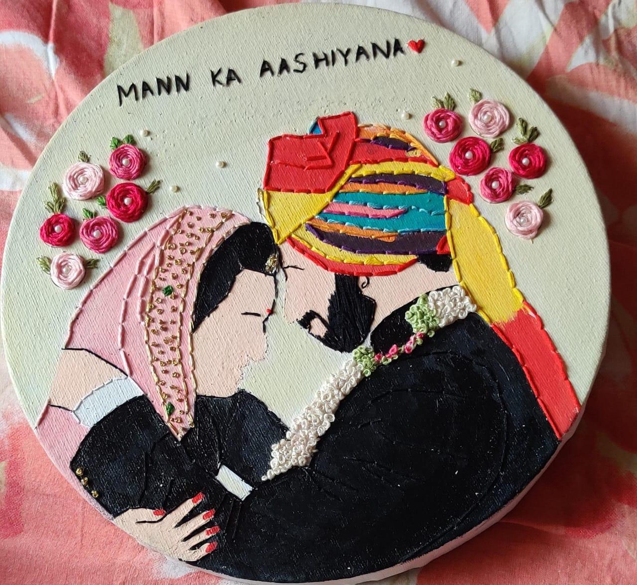 Unity in Love Canvas Embroidery Hoop