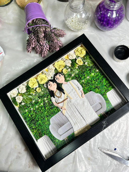 Clay caricature frame