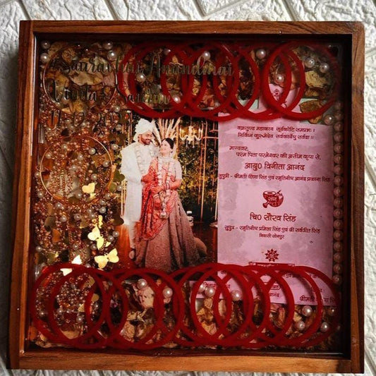CrystalClear varmala preservation Resin Frame