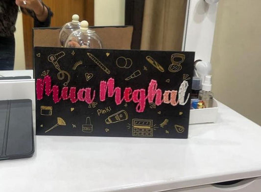 ThreadFusion Name Plate string art