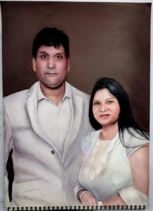 Ethereal Reverie Pencil Portrait