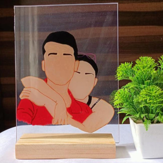 Illustration on Acrylic Board with Stand