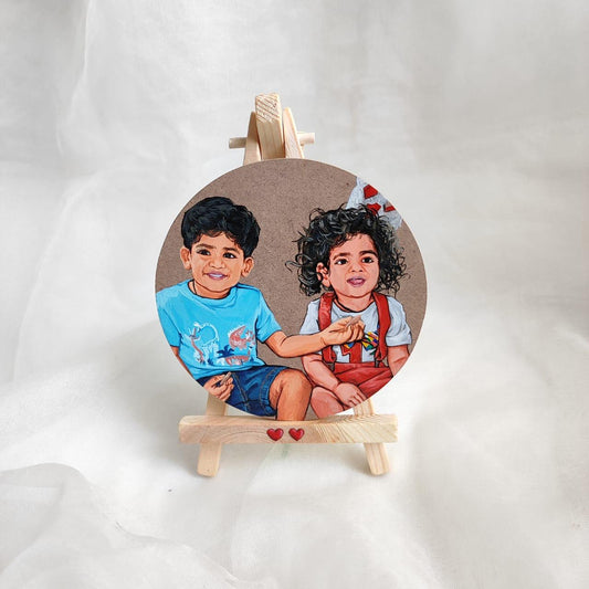 Bonded Brushstrokes hand-painted on MDF