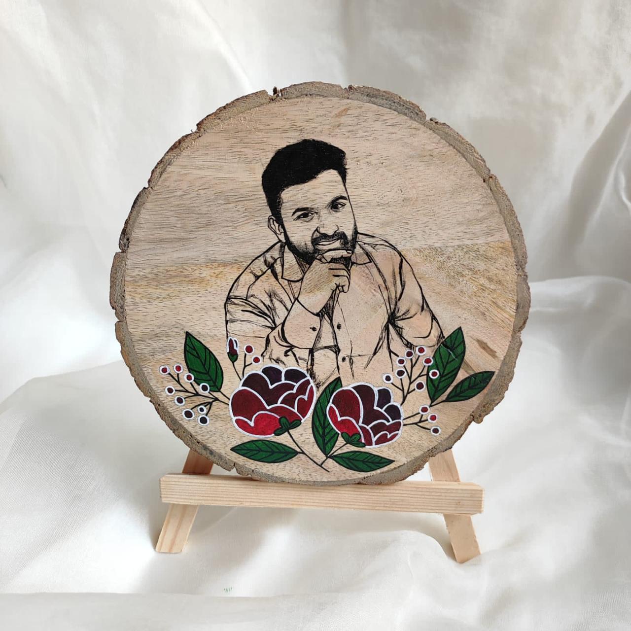 Guardians Gaze  Line Portrait