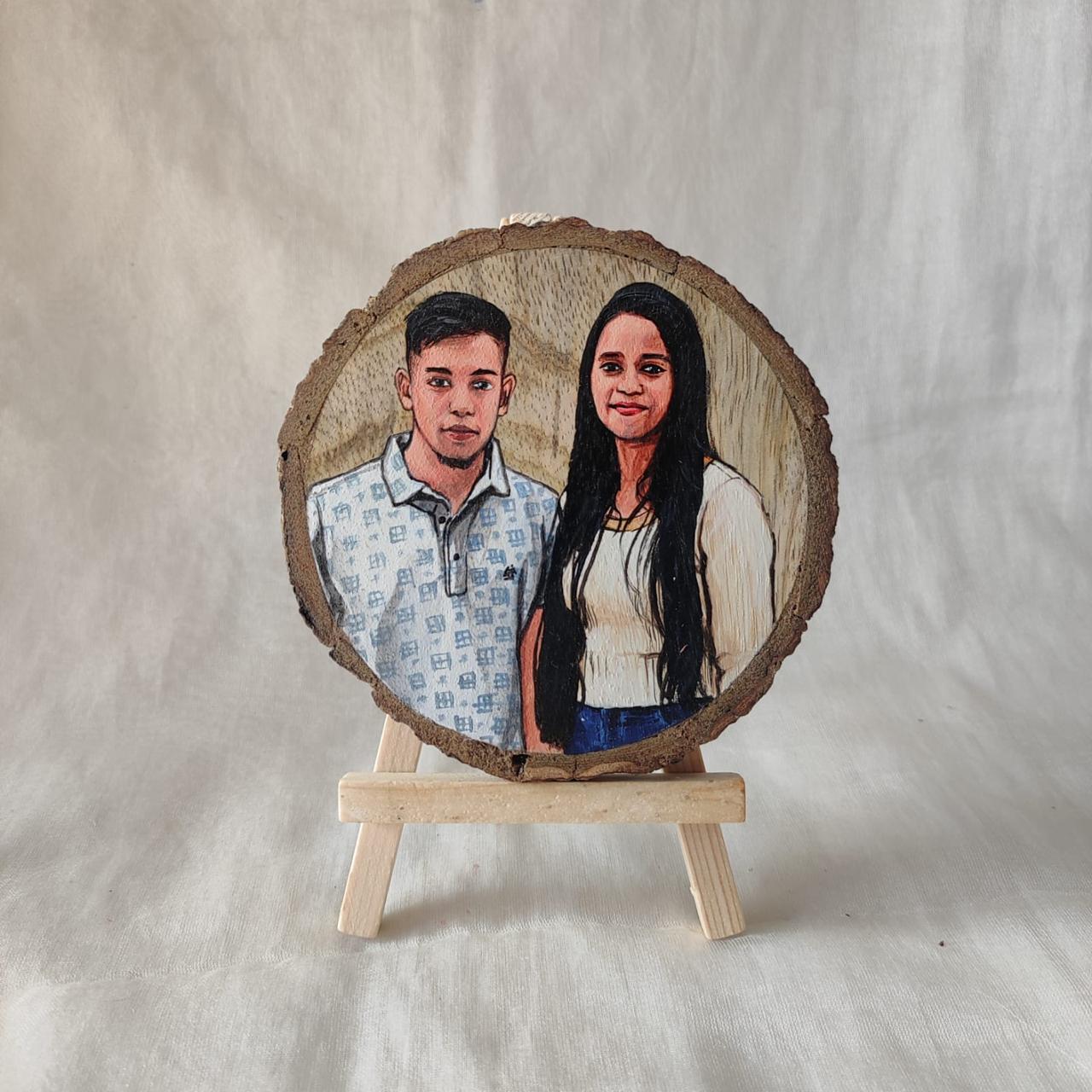 Enamored Essence Handpainted Couple Discs