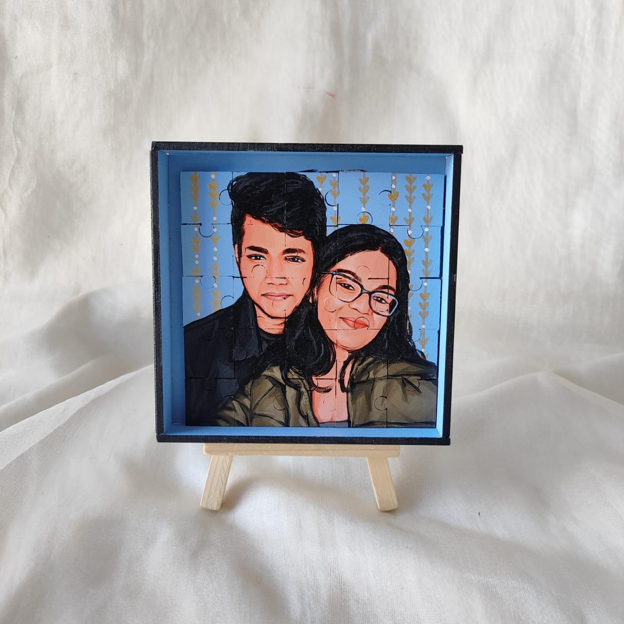 Artisanal hand-painted Puzzle scapes