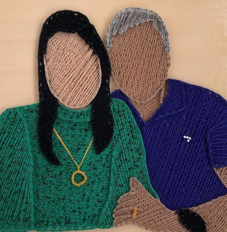 Infinite Threads Couples Art string art
