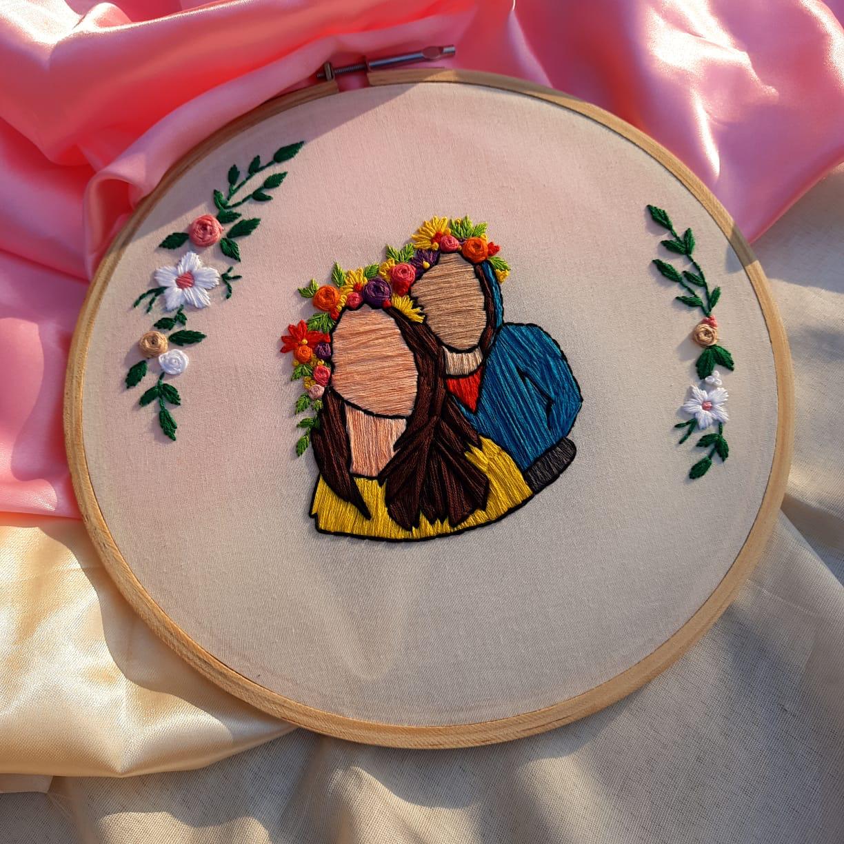 Stitched Splendor Hoops