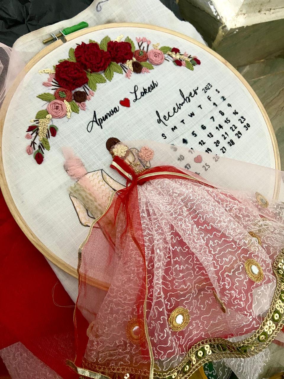 Stitched Serenity hoop art