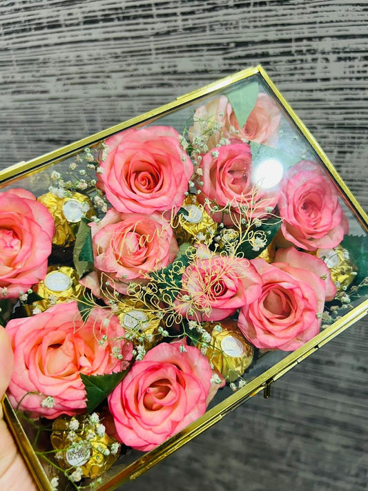 Floral Elegance Handcrafted Vintage Flower Frame