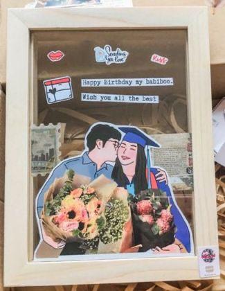 Artistry in Focus Handcrafted Cutout illustration Frame