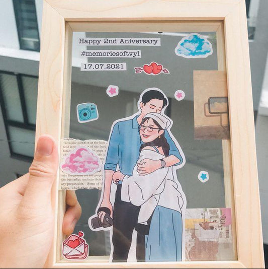 Artistry in Focus Handcrafted Cutout illustration Frame