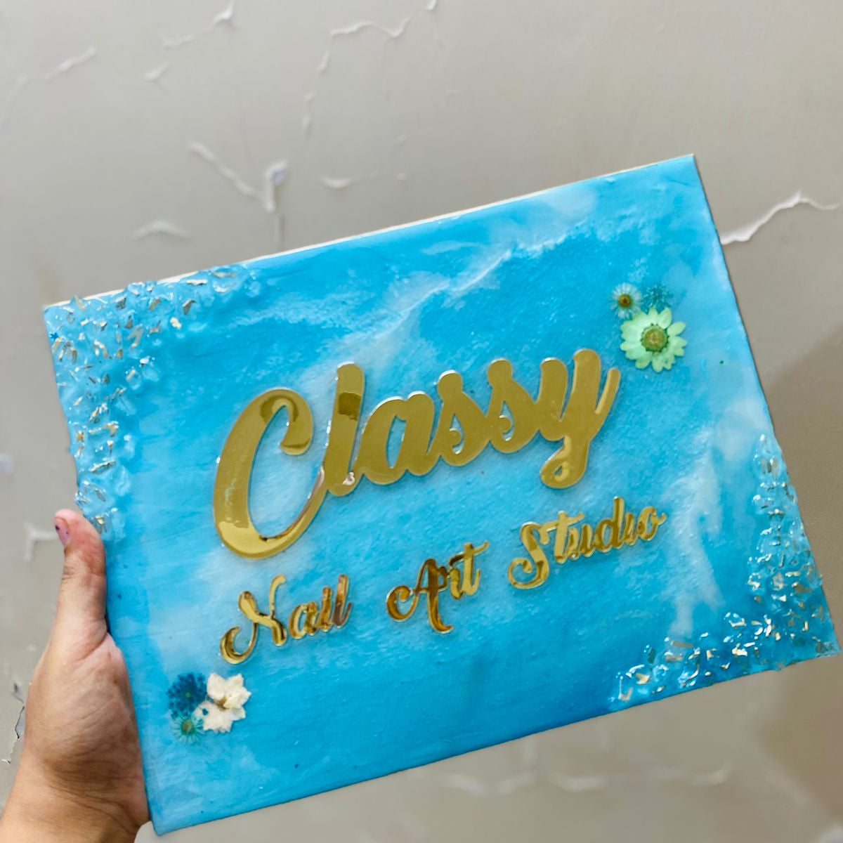 Enchanted Etchings: Handcrafted Resin Name Plates