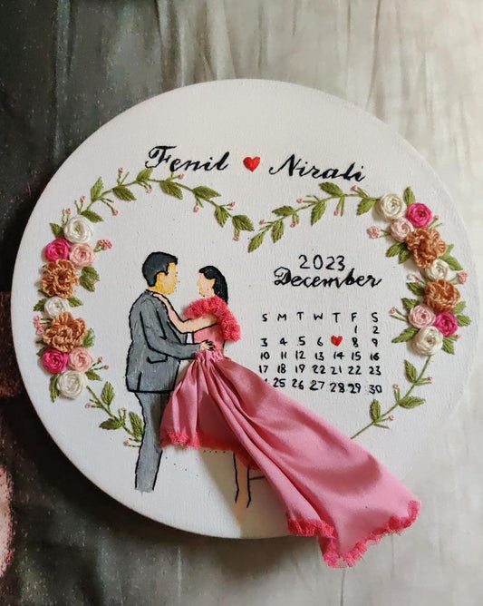 Forever United Handcrafted Wedding Hoop Embroidery