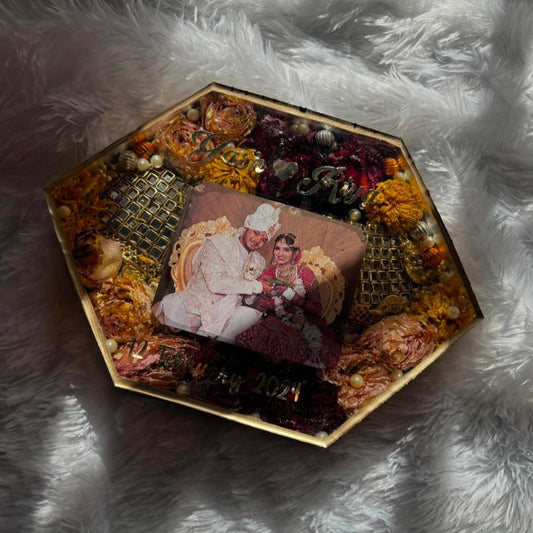 Varmala preservation Resin Art 3D Block