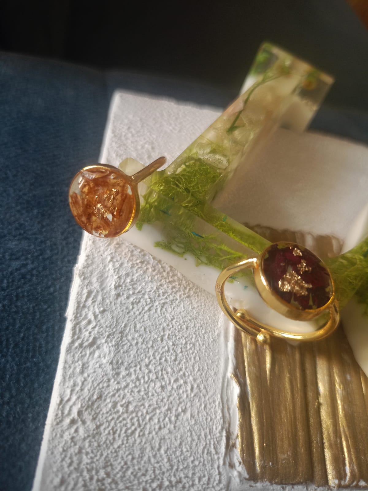 Resin Flower Preservation Rings