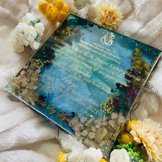 Enchanted Resin Wedding Invitations