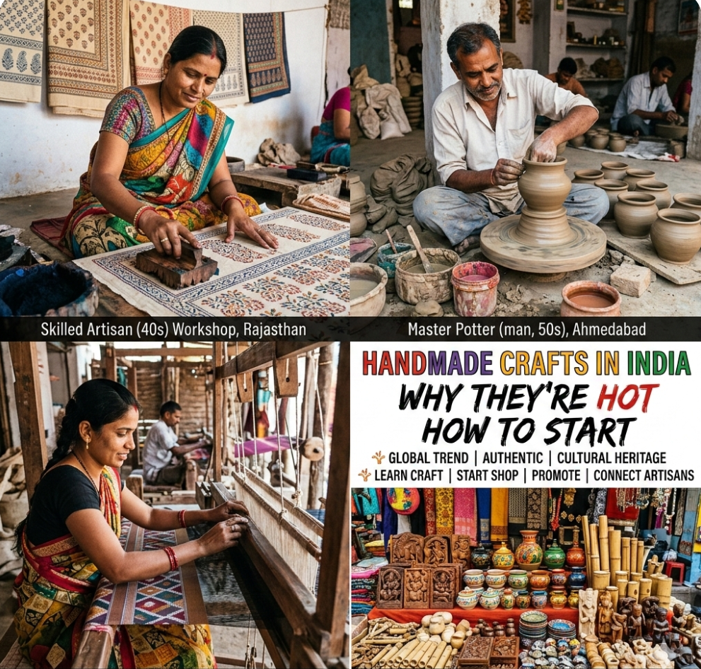 Handmade Crafts in India: Why They're Hot and How to Start