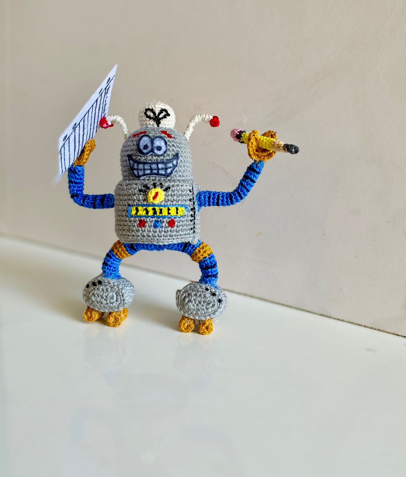 Crocheted Robo-Buddy