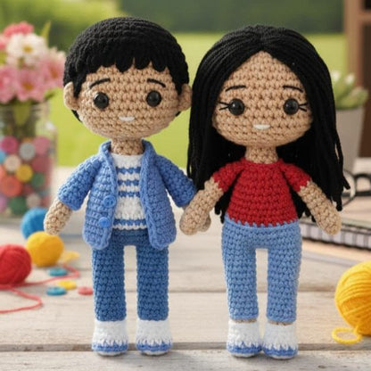 Crochet Replica Couple Dolls