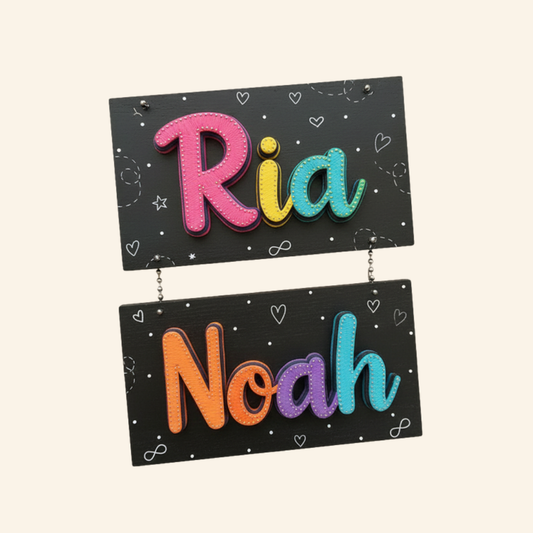 Artsty Couple Name String Art Hanging