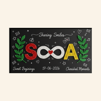 Artsty Infinity String Art Name Board