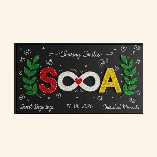 Artsty Infinity String Art Name Board