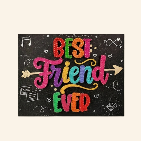 Artsty Best Friend String Art Plaque