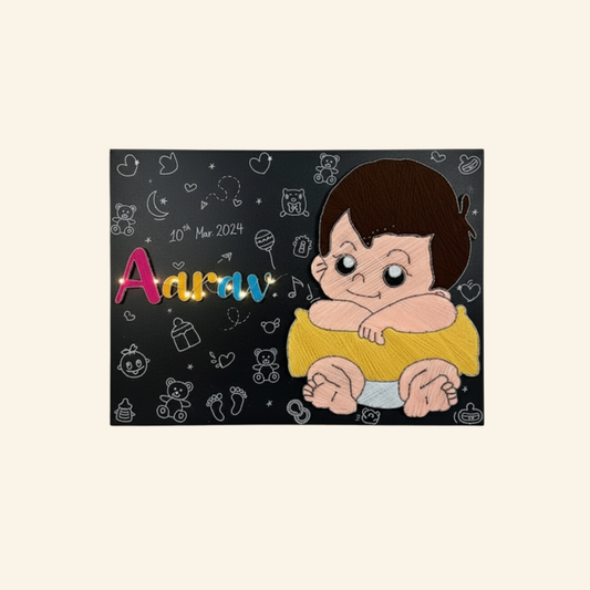 Artsty Personalized Baby Name String Art Plaque