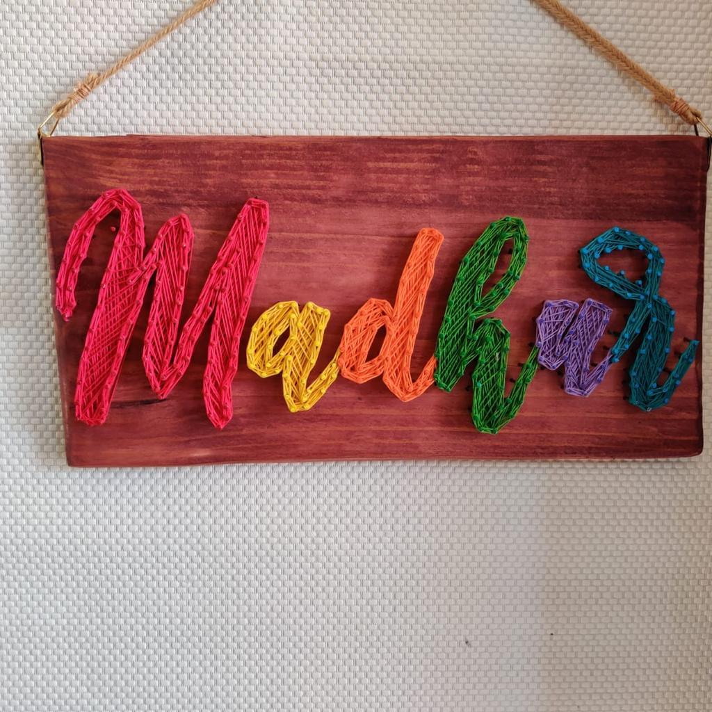 Artful Impressions: Handmade Name String Art Wall Decor