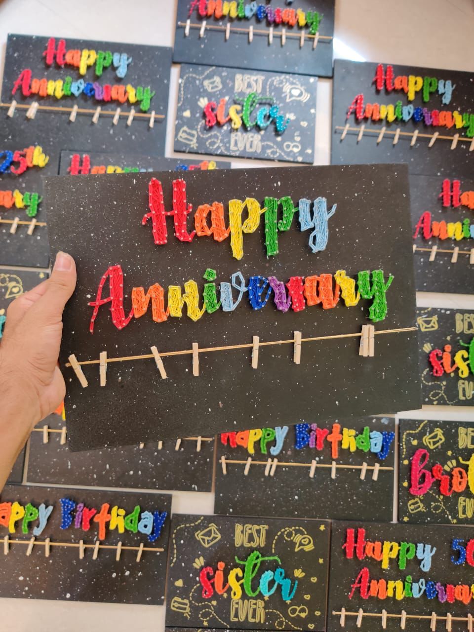 Anniversary Delight: Celebrating Love with String Art