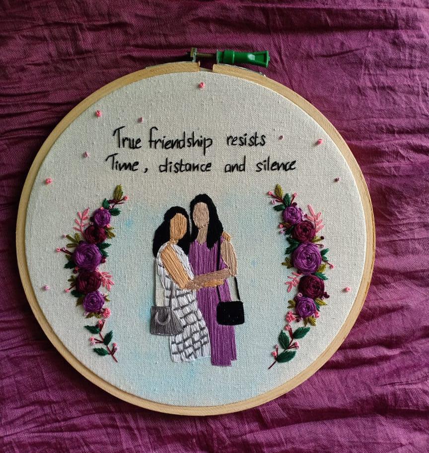 Forever Stitched Friendship Hoop