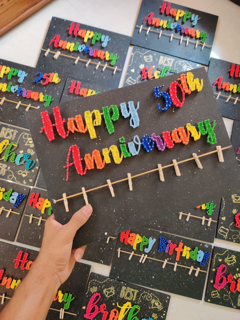 Golden Jubilee: Celebrating 50 Years of Love with String Art